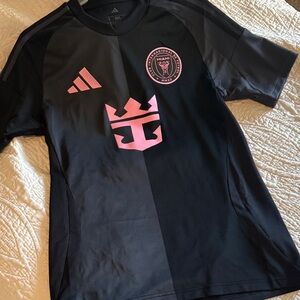 Adidas Kids Black and Pink Sports Jersey